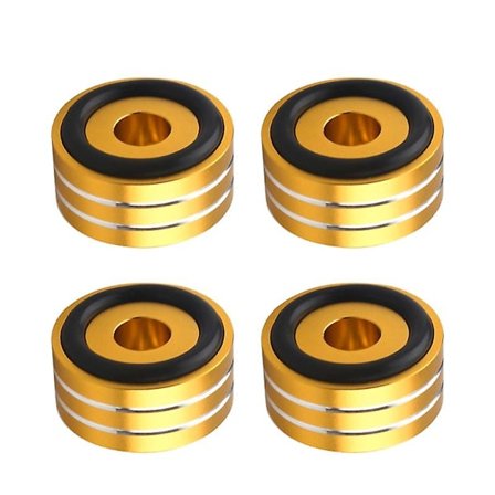 Vibrationsdämpande Stativfötter Aluminium Högtalare Golvhögtalare Kuddar 4st