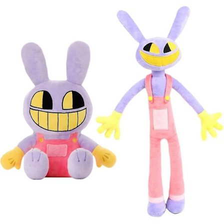 DB Digital Circus Plys Pomni og Jax Fyldte Figurer Dukker - Sæt med 2 - Perfekte fødselsdagsgaver til børn og voksne