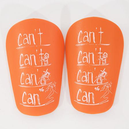 1 par mini benbeskyttere fodbold benbeskyttere Orange S