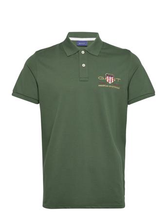 Archive Shield Ss Pique Green GANT