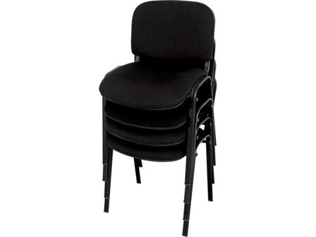 Stol Barcelona, sitthöjd 47 cm, Svart 4/fp - Lyreco - Kontorsmöbler och inredning - Stolar och sittmöbler - Konferensstolar