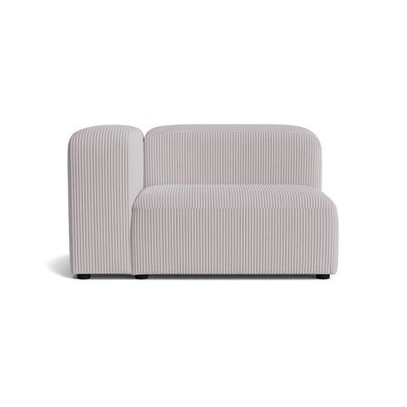 Milo XL hjørnemodul, venstrevendt - Lincoln Lysegrå - 100x130x72 - Sofa