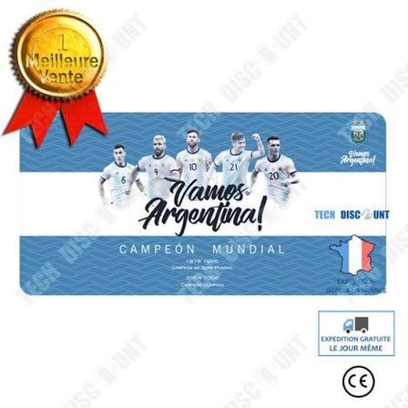 Musmatta - TD - Argentinska landslaget - Halkfri - Överdimensionerad - Naturlig gummi