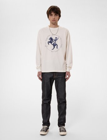 Nudie Jeans Steady Eddie Ii Dry Heavy - Navy - 33 x 34