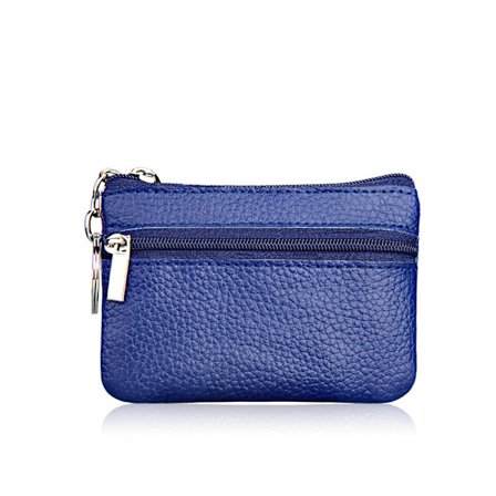 Ekte skinn lommebok ku skinn myntpung nøkkelveske kortholder