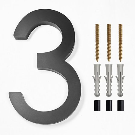 6" kelluva talonumero moderni talonumero 3 3