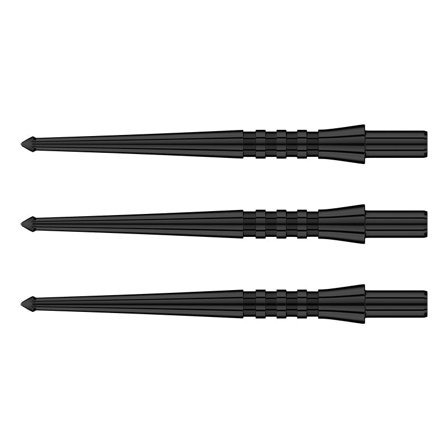 Red Dragon Darts Raptor-GT Re-Point 33mm Black - Steel Tip Darts, Replacement Points, Pro Grade, Superior Grip