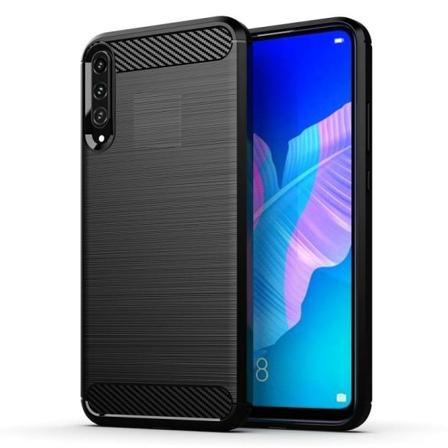 Samsung Galaxy A10 - Flexibel Carbon Mjuk TPU Skal - Svart Black