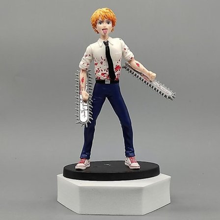 19cm Chainsaw Man Denji Anime Figur Power/denji Action Figur Chainsaw Man Denji Figurin Vuxen Samlarobjekt Modell Docka Leksak Gåva C 18cm Ingen 