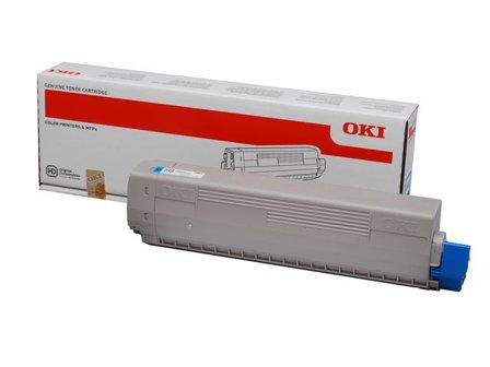 OKI Toner, C822, cyan, 44844615 - Lyreco - Toner och bläck - Tonerkassetter - Toner OKI