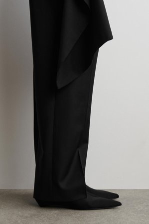 COS Women's Pointed Scuba Sock Ankle Boots in Black