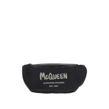 Alexander McQueen, Belt Bags Zwart, Heren, Maat:ONE Size