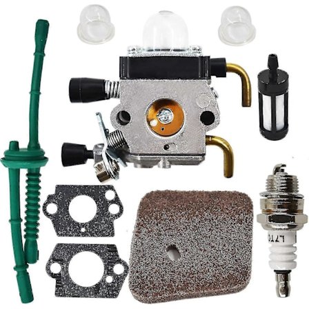 Forgasser Erstatning For Stihl FS38 FS45 FS46 FS55 KM55 FS85 Trimmer Med Luft Drivstoff Filter Pakning