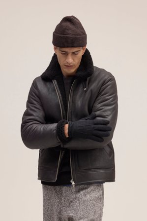 NN07 Glove Glove male Black Leather