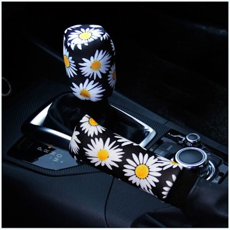 Daisy Flower Car Interiör Stickad cover