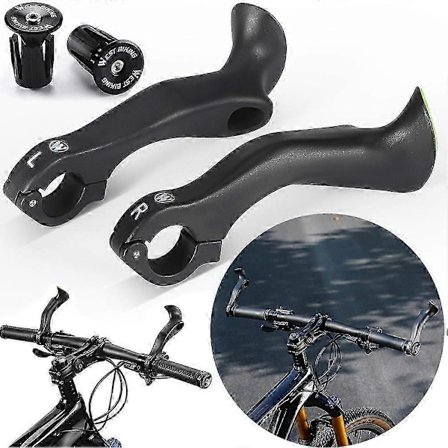 Polkupyörän Sarvenpäät Maastopyörän Ohjaustangon Päät Ergonomiset MTB Polkupyörän Sarvenpäät Lisäohjaustanko Sarvenpäät 222 mm MTB-pyörälle