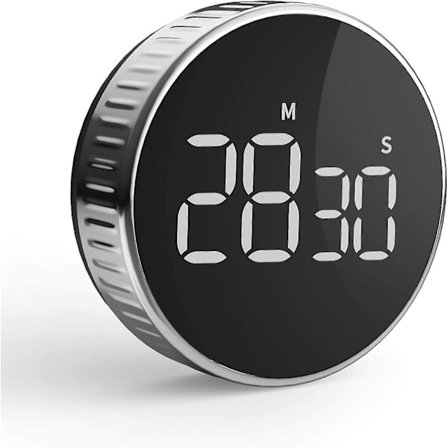 Digital Køkken Timer Med Magnetisk Montering, Køkken Alarmur Lcd Skærm