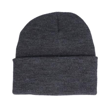 Yupoong - Grau Cuff Mütze - Heavyweight Charcoal Beanie @ Hatstore