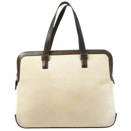 Hermès Vintage Pre-owned Fabric handTass , Beige , Dames , Maat: ONE Size Vintage Tassen