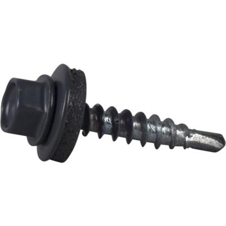 ESSVE 64911 Kateruuvi 4,8 x 28 mm, porakärki, 250 kpl Tummanharmaa (RR23), Kiinnitys