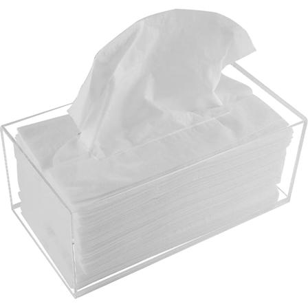 1 stk Vevboksholder, Klar Vevboksdispenser For Ansiktsvev, Servietter, Tørkeark. Perfekt Deksel For Bad, Skrivebord