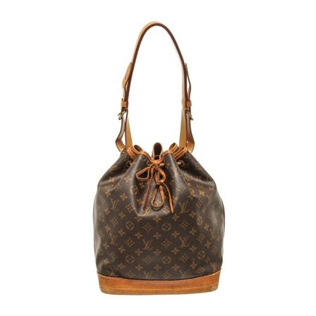 Louis Vuitton Vintage, Pre-owned Louis Vuitton Brown Monogram Canvas Bucket GM Shoulder Bag Bruin, Dames, Maat:ONE Size