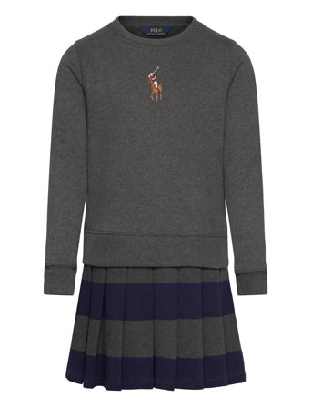 Ralph Lauren Kids | Big Pony Fleece Sweatshirt Dress | 94-100