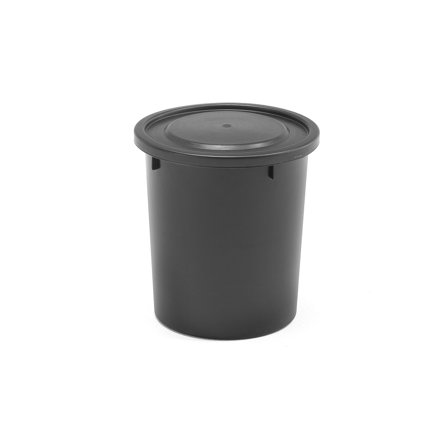 Plastic refuse bin BENJAMIN, Ø 395x430 mm, 35 L