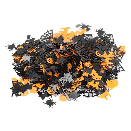 200g Halloween Konfetter Halloween Fest Bord Pynt Konfetter Græskar Edderkop Net Folie Metallic Palliet Konfetter Dekoration HMS220716