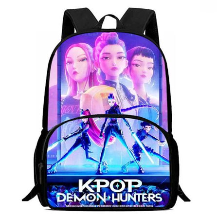 K-Pop Demon Hunter Ryggsekk med Matboks & Penal, Skolesekk