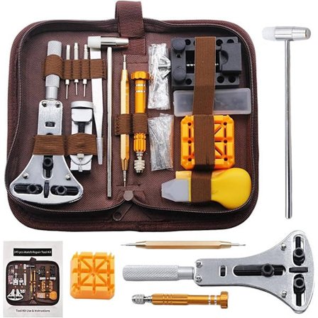 Verktøy for klokker - Reparasjonssett for klokker - Demonteringssett for klokker (149 deler)