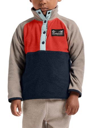 Didriksons Monte Half button Ytterplagg Unisex Röd 120