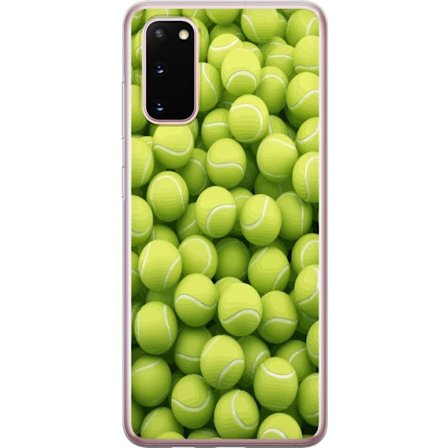 Kompatibel Mobilcover til Samsung Samsung Galaxy S20 Mønster af grønne tennisbolde i høj detalje, sporty motiv med gentagende tekstur og stærke fa