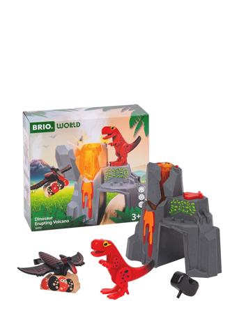 Aktiv Vulkan Med Dinosaurer Toys Toy Cars & Vehicles Toy Vehicles Train Accessories Multi/patterned BRIO