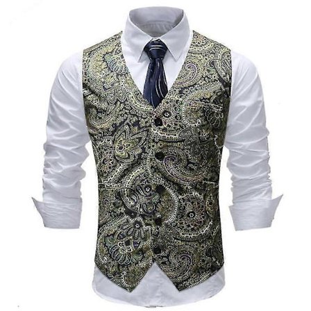 Miesten V-aukkoinen hihaton slim fit -takki, vapaa-ajan pukuliivit