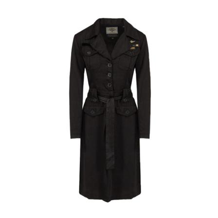 Aeronautica Militare, Dress Zwart, Dames, Maat:XS,lyocell