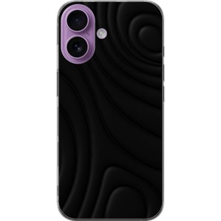 Kompatibelt Mobilskal till Apple iPhone 17 Black Waves