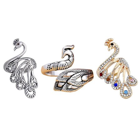 3 stk. Vintage Dekor Hæklet Fingerring Hæklet Spændingsring Garn Ring Hæklet Finger Hæklet Ringe