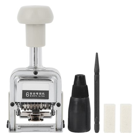 Automatisk nummereringsmaskine 7506 6-cifret nummerkodningsside digital stemplingsmaskine