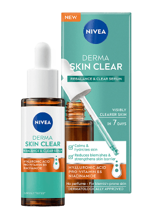 NIVEA Serum Derma Skin Clear Rebalance & specialbehandling Unisex 30,00 ml