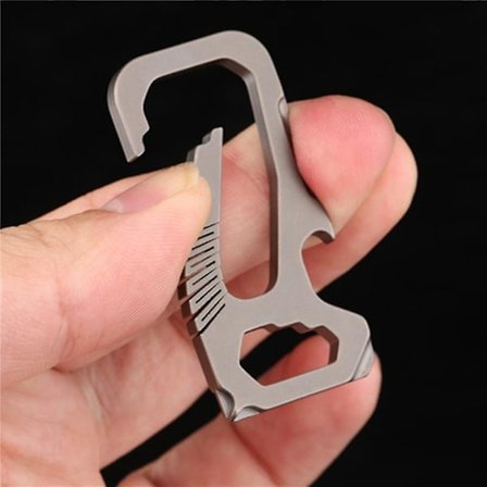 Mini Fuld Titanium Spænde Nøglering Bil Spænde Udendørs Spænde