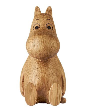 Dsignhouse Moomin Mumitroll Oak Figurine Made By Hand - 10 CM