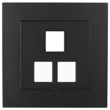 Elko Plus Keskiölevy sisältää kehyksen, 3 x Keystone Musta, Tietokoneet & internet