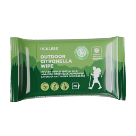 Tickless Mygg og Flåttserviett, 20 stk.