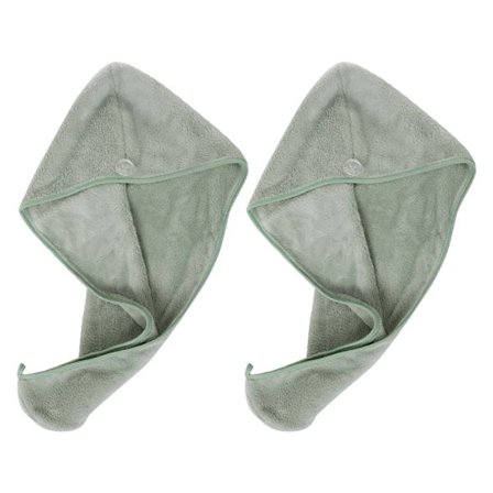 (2 stk.) Hår Wrap Blød Hår Turban Cap