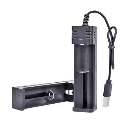 Ny USB li-ion batterilader 3.7V for 1pc 18650 16340 14500 26650 Litiumbatterilader Oppladbar 500mA-Xin