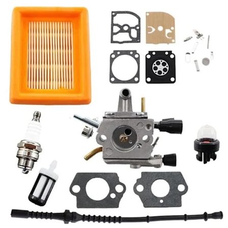 Karburator med brændstoffilter brændstofslange luftfilter kompatibel med Stihl FS120 FS200 FS250 FS300 FS350 FS400 FS450 FS480
