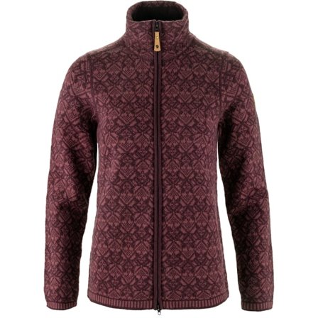 Fjällräven Snow Cardigan XS - female - Port - Gensers & knitwear