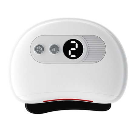 Elektrisk Gua Sha Massasjeapparat Skraping Skulptur 9 Gir Temperatur Oppvarming Justerbar Bærbar Elektronisk Gua Sha Massasjebrett Hvit