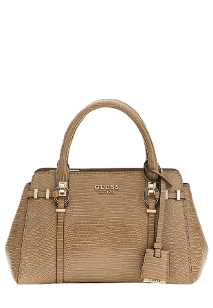Guess LEONA SMALL MULTI COMP SATCHEL Handväskor Dam Beige ONESIZE